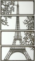 Wanddecoratie - Eiffeltoren Parijs - Vierluik