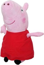 Peppa Pig (Rood) Pluche Knuffel 20 cm | Cartoon varkens/biggen knuffels - Speelgoed voor kinderen jongens meisjes