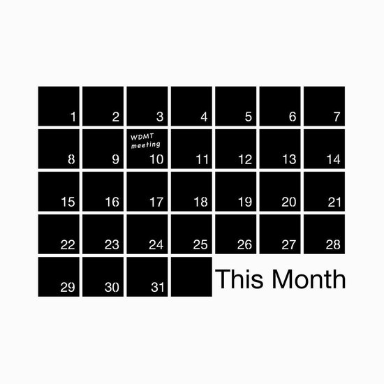 Muursticker maandplanner krijtbord van WDMT - 90 x 60 cm - Modern design |  bol.com