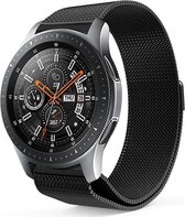 Shop4 - Bandje voor Samsung Galaxy Watch4 Classic 42/ 46mm - Metaal Zwart