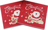 Sweet Christmas - Kerst Servetten 33 x 33cm - 20 stuks - Kerstontbijt - Papieren Servetten - Kerstdecoratie - Kerstservetten - Kerstversiering