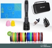 3D pen - Starterspakket - Inclusief 24 Kleuren vullingen 48 meter Filament + 3D Tekenmat + Opberg Case + Tekenstencils + Penhouder + Vingerbeschermer - 3D Pen Starterskit - 3D Printer - Acces