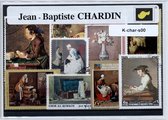 Jean Baptiste Chardin – Luxe postzegel pakket (A6 formaat) : collectie van verschillende postzegels van Jean Baptiste Chardin – kan als ansichtkaart in een A6 envelop - authentiek