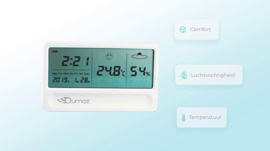 Station météo connectée WiFi LCD, contrôle via application, numérique, pour  intérieur et extérieur, moniteur de température et d'humidité,  thermohygromètre, recharge USB - AliExpress