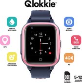 Qlokkie Kiddo 15 - GPS Horloge kind 4G - GPS Tracker - Whatsapp - Videobellen - Veiligheidsgebied instellen - SOS Alarmfuncties - Smartwatch kinderen - Inclusief simkaart en mobiel