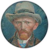 Akoestische Muurcirkel - Zelfportret Vincent van Gogh - Geluiddempende Wandcirkel - ø40cm