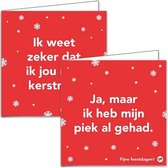 Omdenken kerstkaartenboxje - set 2 - 4x5 stuks