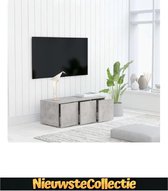 LUXE!! Tv meubilair - Spaanplaat - Betongrijs  - Kast - Designer - Staand Meubel - TV - Woonkamer - Slaapkamer - Nieuwste Collectie