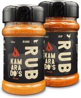 Kamarado's - Dry BBQ Rub - 2 stuks - RUND + KIP