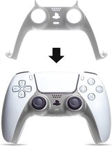 Controller Behuizing Cover Shell | Geschikt voor PS5 - Playstation 5 | Bescherming Skin | Grip | Zilver