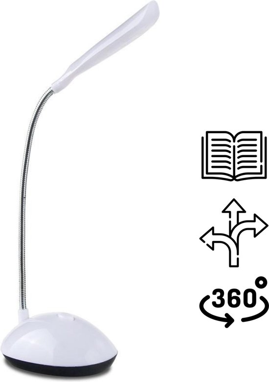 HMerch™ Mini Leeslamp - Leeslampje voor boek - Bedlamp - Bureaulamp - Staand  -... | bol.com