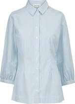 Getailleerde lichtblauwe blouse Idol - Modstrom