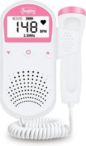 Doppler van Versteeg- Baby Hart Monitor - Professionele Doppler - Zwangerschap Cadeau - Kraam Cadeau - Babyshower Cadeau - Hartslagmeter -Roze