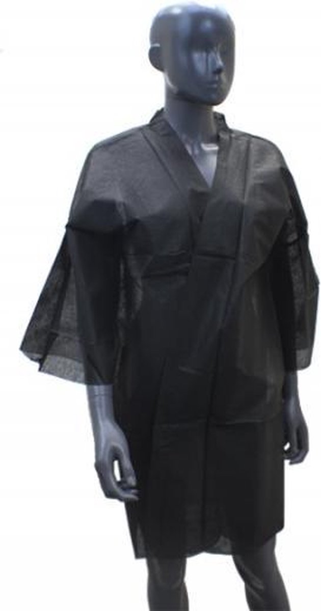 Goedkoopste KIMONO SPA WEGWERP ZWART (10STUKS) - KIMONO - SPA - BEAUTY - WEGWERP