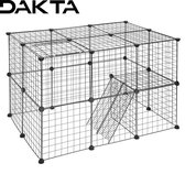 Dakta® Dierenren | Konijnenren | Kippenren | Ren | Dierenverblijf Buiten | Loopren | Knaagdierenren | Zwart | Met verdieping