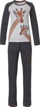 Rebelle Wildlife Vrouwen Pyjamaset - Dark Orange - Maat 42