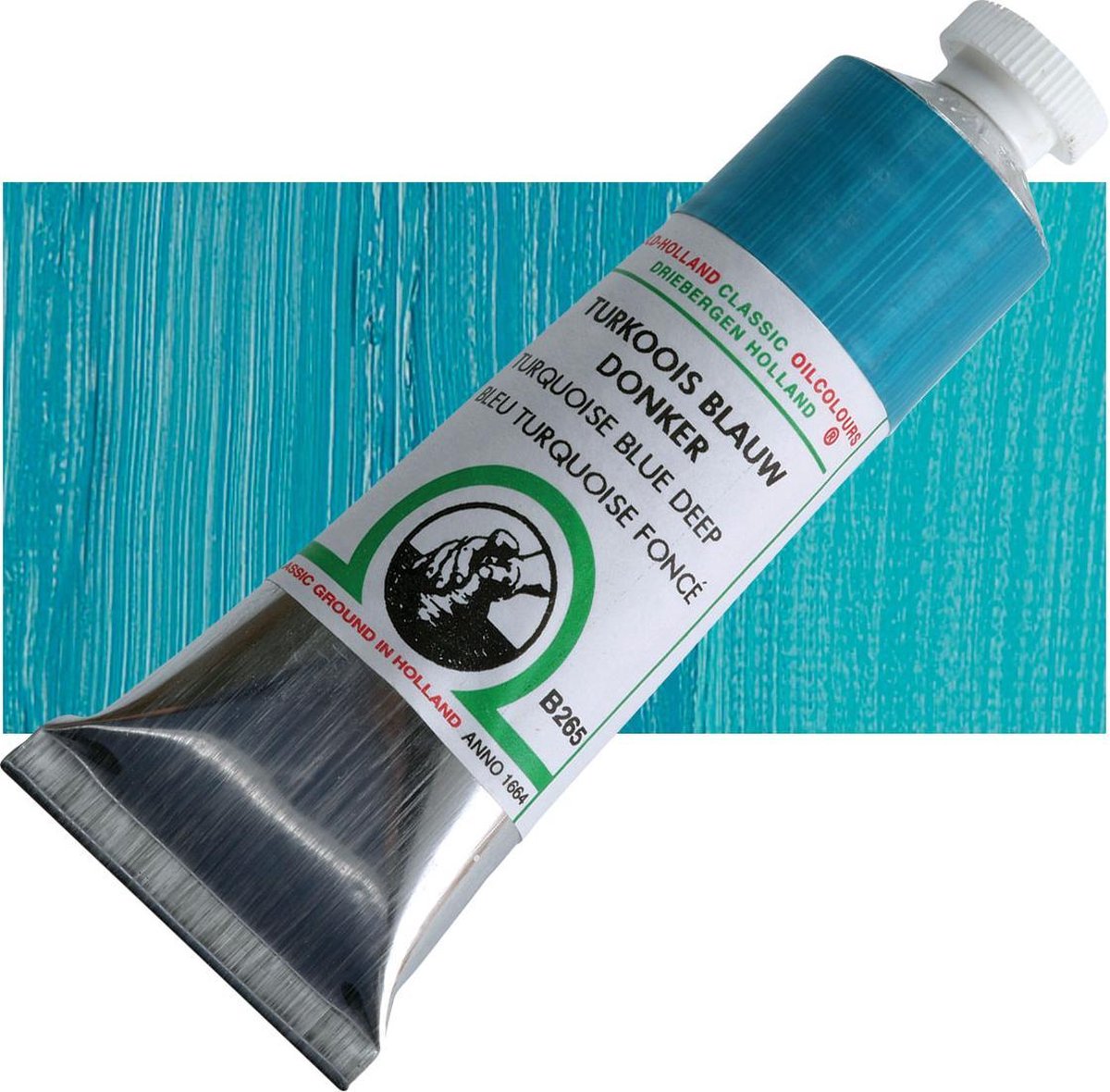 Old Holland Hoge Kwaliteit Olieverf 40 ml - Turkoois Blauw Donker (B265)