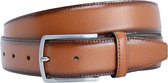 Luxe Leren Riem Cognac - Nette riem - Leren riem - Riemmaat 105 - Nette Gesp - Echt Leer - Pantalon Riem - Broekriem