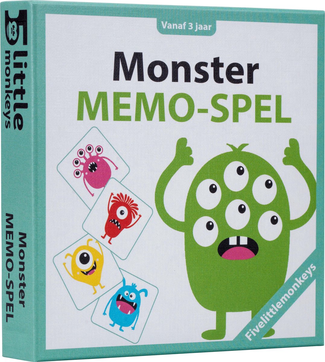 deeltje Accor Necklet Fivelittlemonkeys Monster Memo-spel - Kaartspel - 48 kaarten - Vanaf 3 jaar  - 2 tot 4... | bol.com
