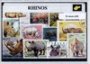 Afbeelding van het spelletje Neushoorns – Luxe postzegel pakket (A6 formaat) : collectie van verschillende postzegels van neushoorns – kan als ansichtkaart in een A6 envelop - authentiek cadeau - kado - geschenk - kaart - Rhinocerotidae - zoogdier - afrika - azie - hoorn