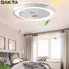 Dakta® Smart Plafond Ventilator | Afstandsbediening | Plafondventilator | Rust & Cool | Plafondventilator Met Verlichting | Afzonderlijk Bedienbaar | Ventilator | Zilver | 3.5 KG