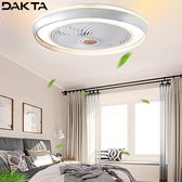 Smart Plafond Ventilator | Afstandsbediening | Plafondventilator | Smart Lamp | Dimbaar met App En Afstandsbediening | Ventilator | Blauw
