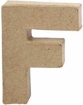 Letter, F, H: 10 cm, B: 7,6 cm, dikte 1,7 cm, 1 stuk