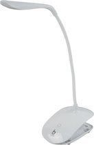 Bo-Camp - Lamp Met Klem - Touch - Tentlamp - Oplaadbaar - 55 Lumen - Wit