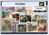 Afbeelding van het spelletje Tijgers – Luxe postzegel pakket (A6 formaat) : collectie van verschillende postzegels van tijgers – kan als ansichtkaart in een A6 envelop - authentiek cadeau - kado - geschenk - kaart - Panthera tigris - katachtigen - strepen - leeuw - roofdier