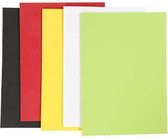 EVA foam vellen, diverse kleuren, A5, 148x210 mm, dikte 2 mm, 5 vel/ 1 doos