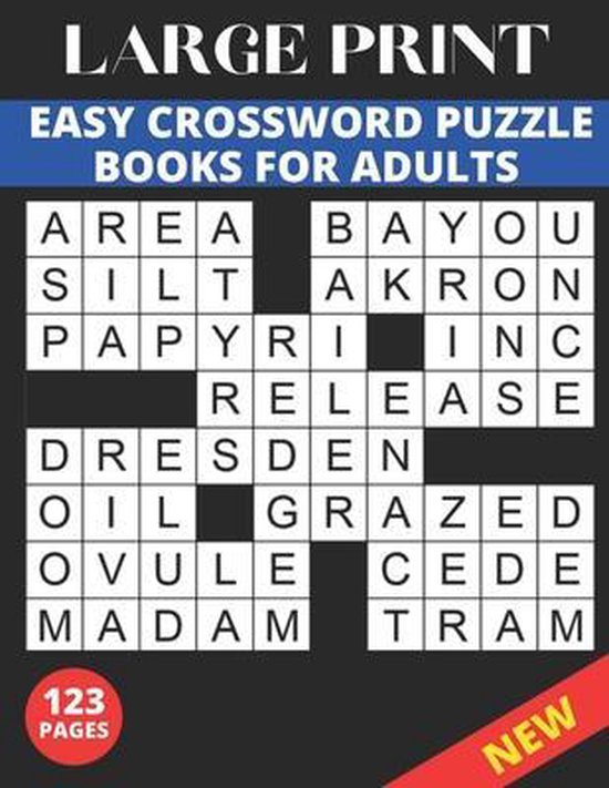 Large Print Easy Crossword Puzzle Book For Adults, Isabelle Clark 9798547244162 Boeken