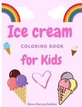 Ice cream coloring book for Kids
