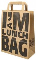 15x Papieren draagtas "I'm a lunchbag"