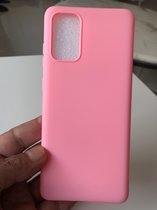 Siliconen back cover case - Geschikt voor Samsung Galaxy S20 - TPU hoesje Roze