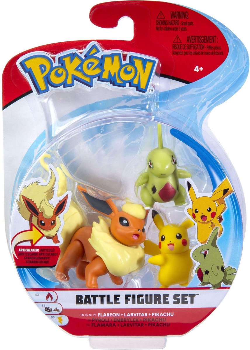 Figurine Pokemon Jouet 8cm Flareon Pyroli – figure de Combat – L