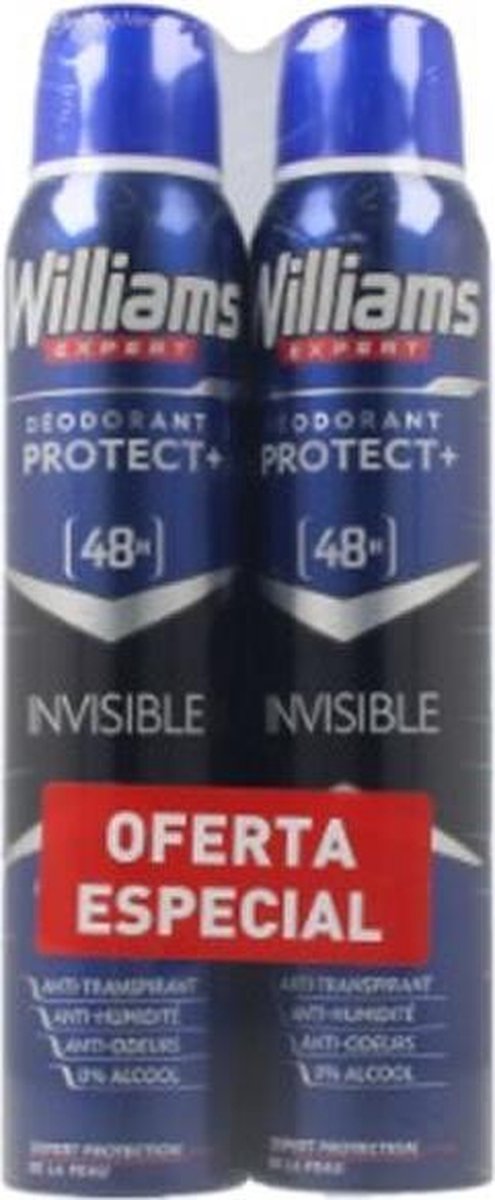 Williams Invisible 48h Deo Spray Set 2 X 200 Ml