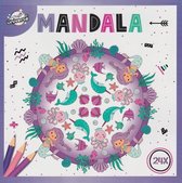 Colouring Book - Kleurboek - Mandala - Zeemeerminnen, Zeesterren en Vissen - 24 Pagina's