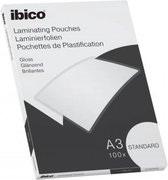Ibico Basics A3 Lamineerhoezen, Glanzend - 125 micron - 100 Stuks - Glashelder