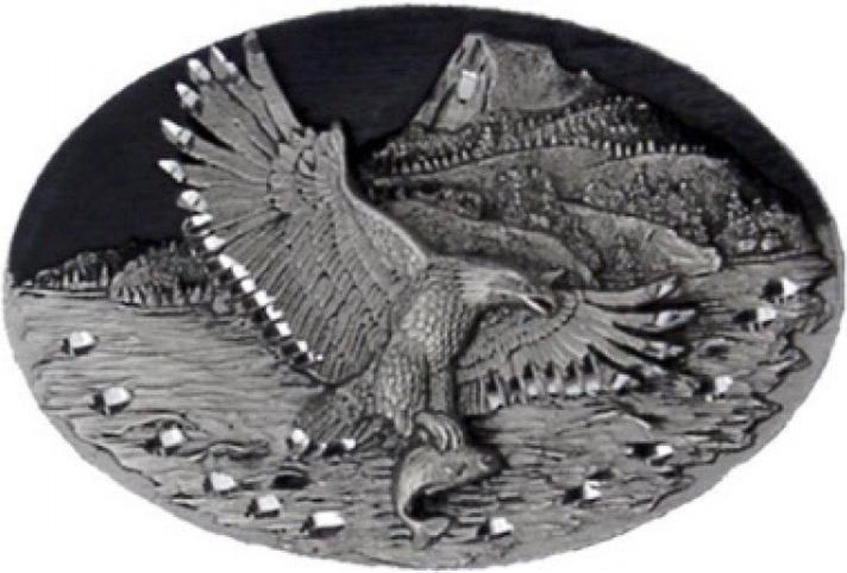 Buckle - Gesp - Eagle with fish