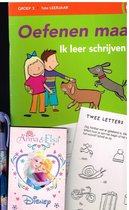 Ik leer schrijven/ oefenboek voor 6 - 7 jaar/ 1ste leerjaar/ met Frozen pen en schrijfblokje klein