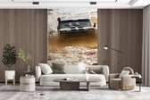 Behang - Fotobehang Auto - Race - Modder - Breedte 160 cm x hoogte 240 cm