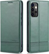 Voor Samsung Galaxy A82 5G AZNS Magnetische Kalf Textuur Horizontale Flip Leather Case met Kaartsleuven & Houder & Portemonnee (Donkergroen)
