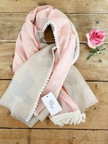 Yehwang - Scarf Squared - 120 x 130 cm - Pink