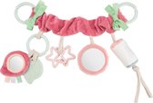 Canpol Babies Pastel Friends wagenspanner / autostoeltje hanger- roze 0m+ 0+ manden, Perfect als kraamcadeau