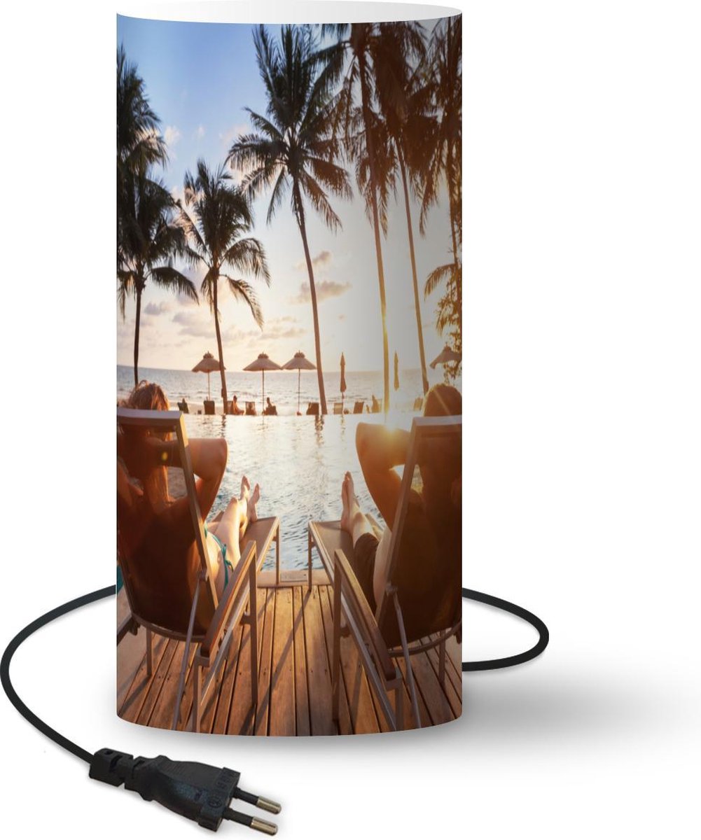 Lamptiger Tafellamp - Strand - Ø 16 Cm - E14 - Multicolor