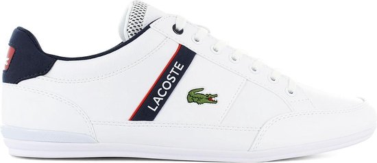 Lacoste - Heren Sneakers Chaymon White/Navy/Red - Wit