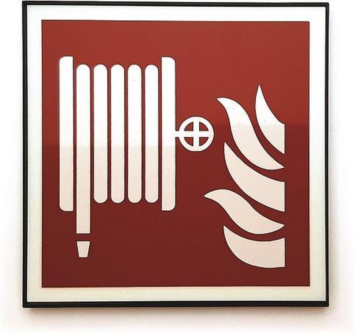 DESIGN bord brandslang 15x15 cm