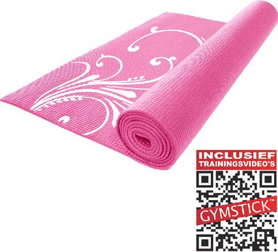 Gymstick Yoga Mat - 172 cm x 60 cm x 0,4 cm - Roze
