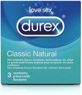 Klassieke Natuurlijke Condooms 3 st Durex