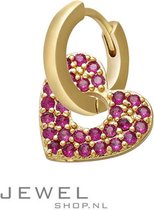 Hole In The Heart Oorbellen | Gouden Dames Oorbel | Oorbel Hart Roze | Hartjes Oorbellen | Cadeau Vriendin | Sieraden Dames | Kado Liefde | Oorbel Ketting Armband Ring Earcuff | Valentijnsdag
